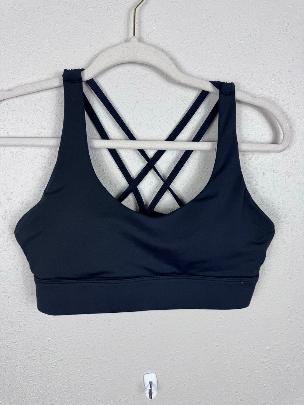 Zyia Black Strappy Bra Womens Size Large